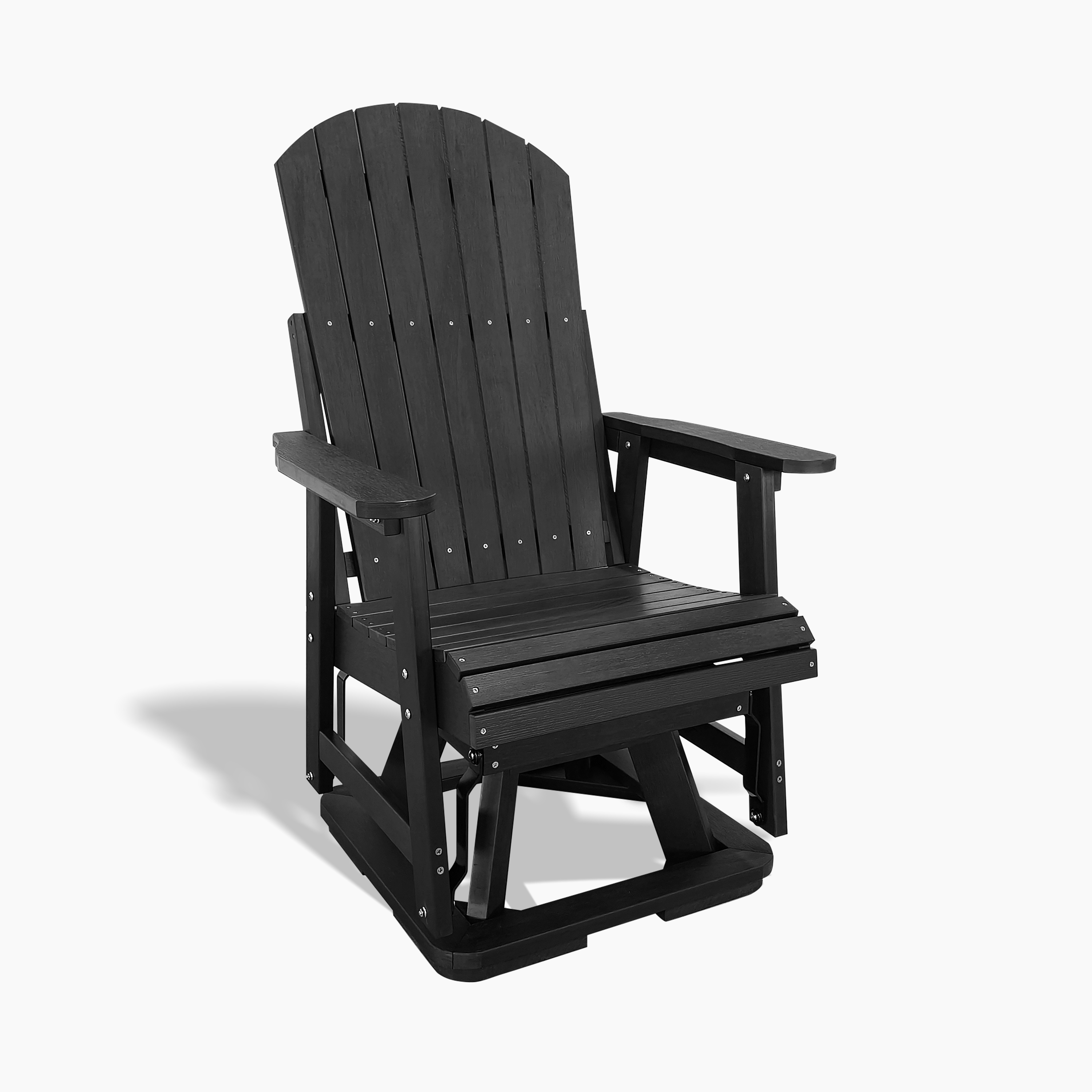Fortune Candy 1 Person HIPS Swivel Patio Glider, 44.9'' Height, Rotate 360 Degrees