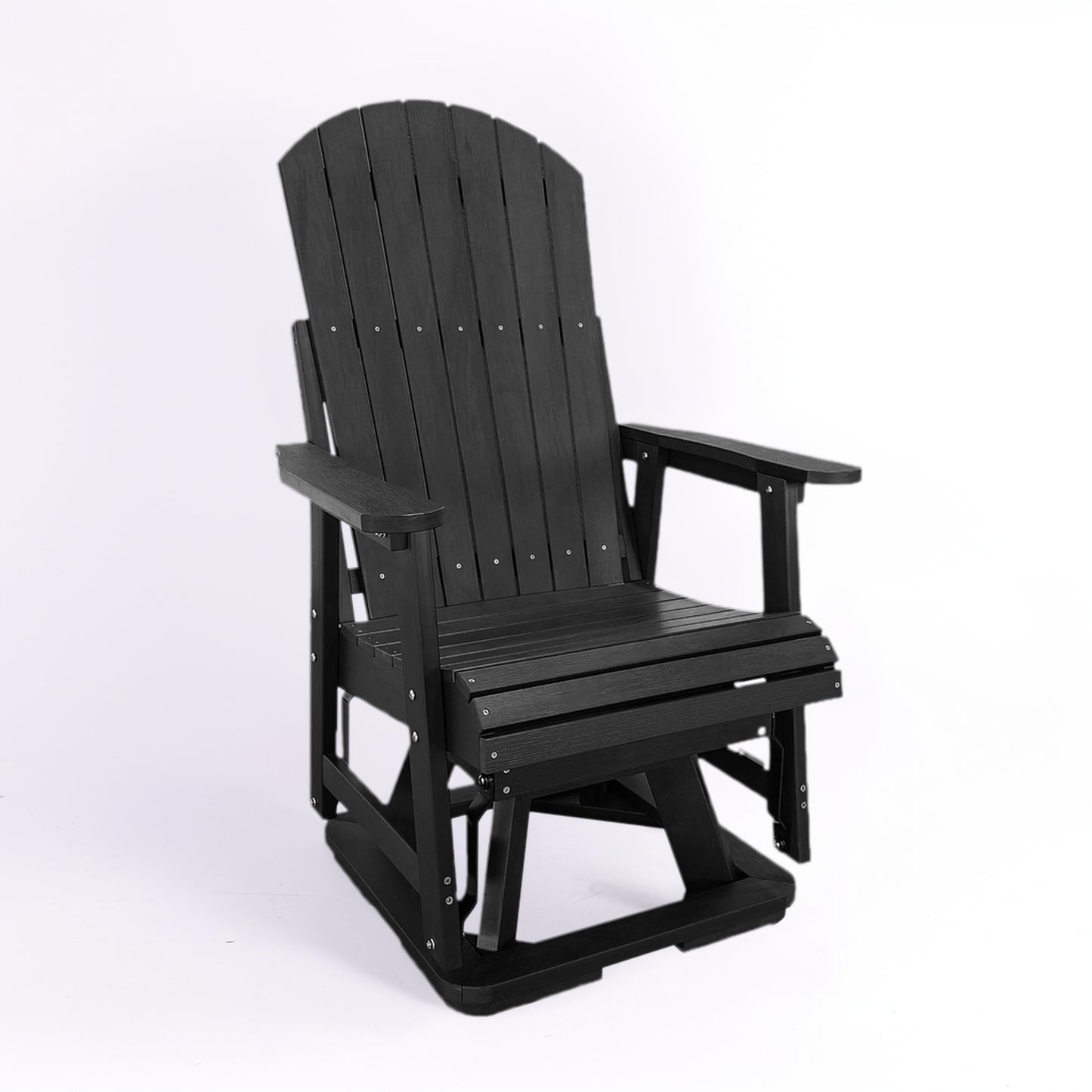 Fortune Candy 1 Person HIPS Swivel Patio Glider, 44.9'' Height, Rotate 360 Degrees