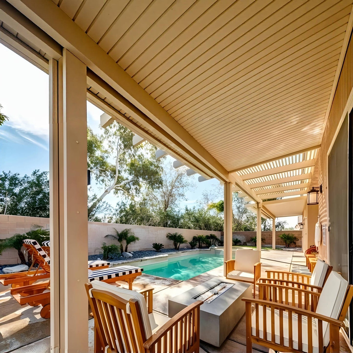 Fortune Candy 8 Pieces Indoor/Outdoor Acacia Wood Sofa Set with Cushions, Brown Conversation Furniture