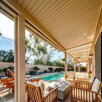 Fortune Candy 8 Pieces Indoor/Outdoor Acacia Wood Sofa Set with Cushions, Brown Conversation Furniture