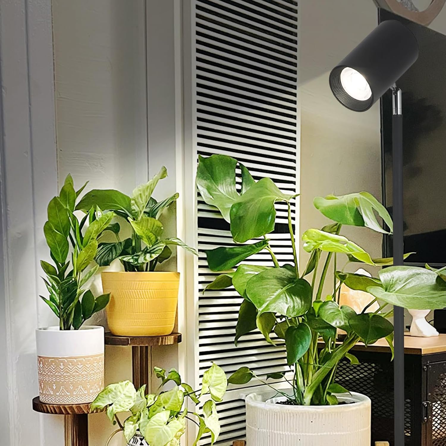 Fortune Candy 20W Standing Plant Grow Light, Full Spectrum Indoor Standing Lamp with COB Bulb for Houseplants