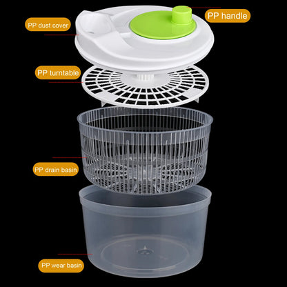 Fortune Candy 3L Multifunctional Vegetable Spinner and Grater, Compact Salad Strainer Bowl for Quick Prep, Easy to Clean, Lightweight Kitchen Gadget