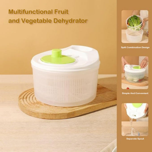 Fortune Candy 3L Multifunctional Vegetable Spinner and Grater, Compact Salad Strainer Bowl for Quick Prep, Easy to Clean, Lightweight Kitchen Gadget