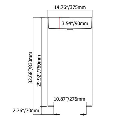 Fortune Candy 32.68'' Tall Round Stainless Steel Pedestal Sink Basin (Rose Gold)