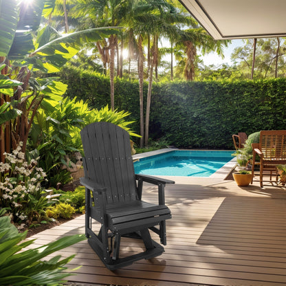 Fortune Candy 1 Person HIPS Swivel Patio Glider, 44.9'' Height, Rotate 360 Degrees