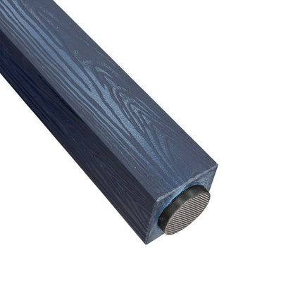 Fortune Candy 70.9 in. Poly Lumber Outdoor Plastic Dining Table, HIPS Patio Dining Table with Umbrella Hole, 1 Piece, Navy Blue