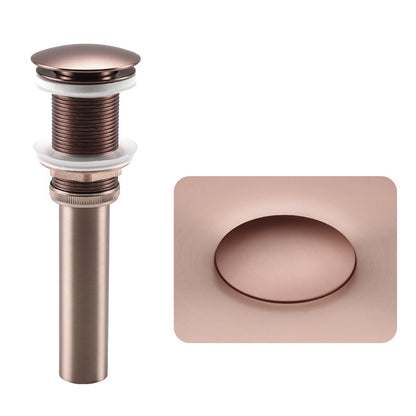 Fortune Candy 32.68'' Tall Round Stainless Steel Pedestal Sink Basin (Rose Gold)